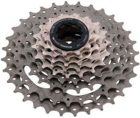 Кассета CS-M970-9 XTR SHIMANO 9 скоростей, 11-32 зубьев, алюмний/сталь ...
