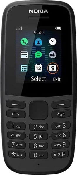 Мобильный телефон Nokia 105, черный матовый - купить по выгодной цене в ...