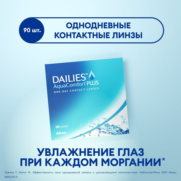 Контактные линзы Alcon Dailies AquaComfort Plus (90) -7.00 / 14.00 / 8. ...
