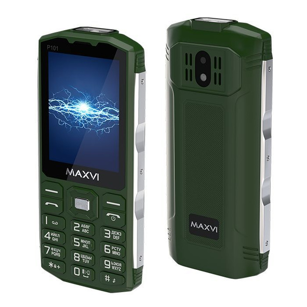 Мобильный телефон Maxvi P101, зеленый - купить по выгодной цене в ...