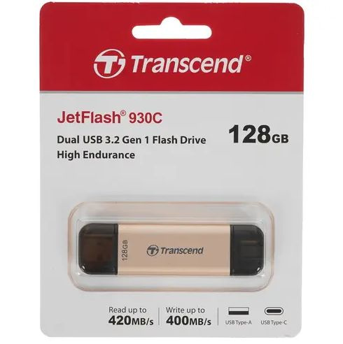 USB-флеш-накопитель Transcend JetFlash 930C 128 ГБ 128 ГБ - купить по ...