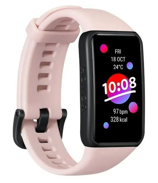 Характеристики Honor Умные часы HONOR Band 6, 38mm, коралловый розовый ...