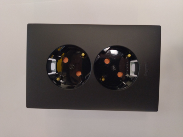 Розетка ANAM Legrand. Двойная с заземления . Черная купить на OZON по ...