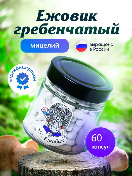 Ежевик (Ежовик) Гребенчатый в капсулах 60 штук - купить с доставкой по ...