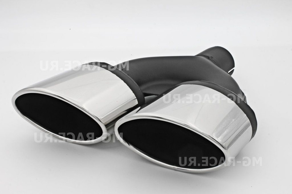 Насадка глушителя Двойная эллипсная 120х80 скошенная Правая (Пустая) M2 ...