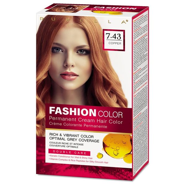 Rubella Fashion Color Краска для волос тон 7.43 Медь, 50 мл - купить с ...