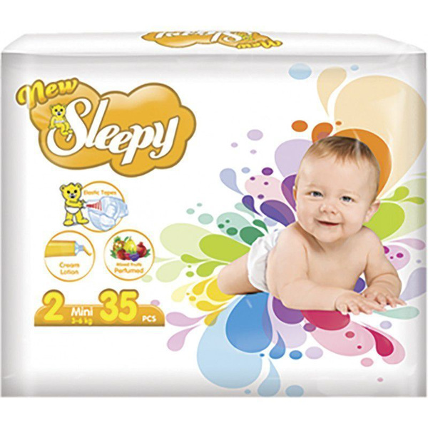 ПОДГУЗНИКИ NEW SLEEPY 2 MINI (3-6 кг) 35 штук премиум качества - купить ...