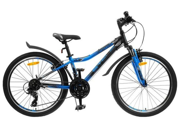 Велосипед 24" STELS Navigator-410 V 21-ск, чер/син - купить по выгодной ...