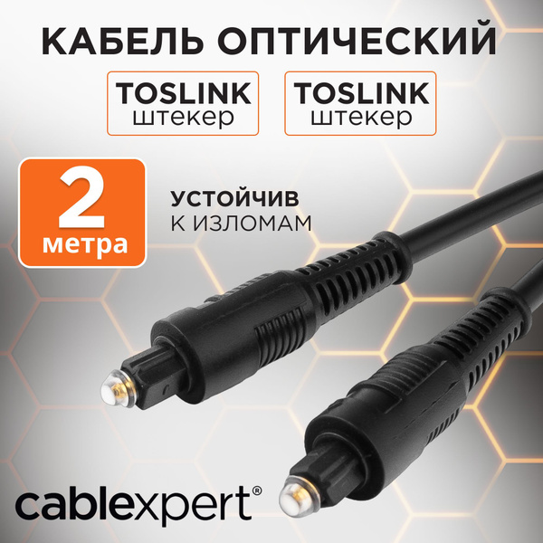 Кабель Оптический аудио (Toslink) Cablexpert CC-OPT - купить по низкой ...