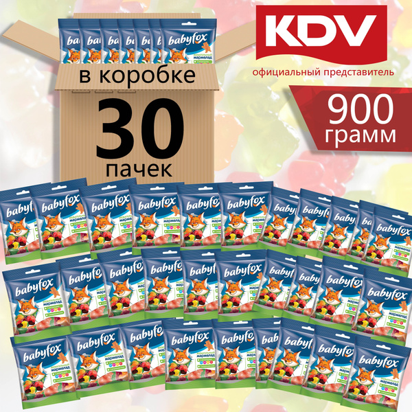 Мармелад жевательный с соком ягод и фруктов BabyFox 30гр - купить с ...
