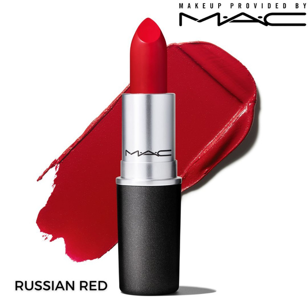 Сливочная матовая помада M.A.C Powder Kiss - Russian Red (Красный), 3 ...