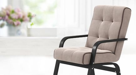 Кресло Олаф, 1 шт., 69х80х100 см, Велюр искусственный купить по ...