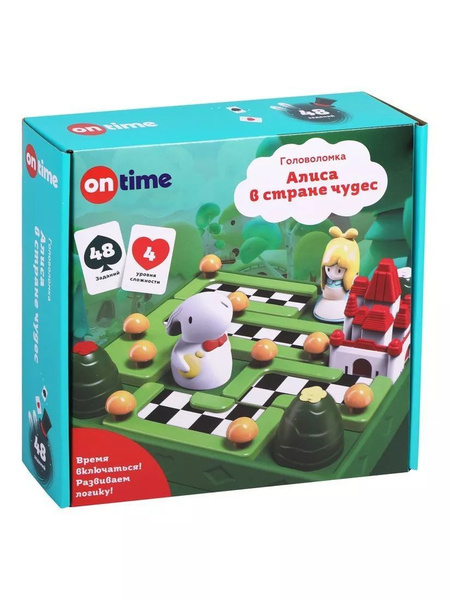 Логическая настольная игра On Time Алиса в стране Чудес - купить с ...
