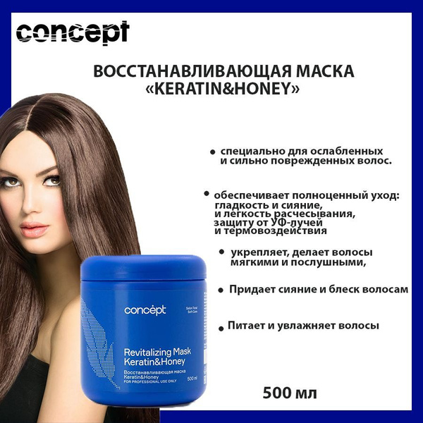 Concept Маска для волос Интенсивное восстановление / Keratin & Honey ...
