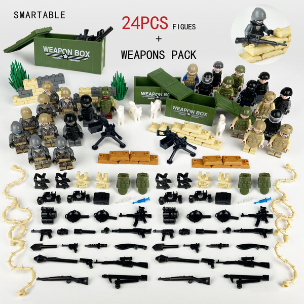 Военные Лего фигурки 24шт. + оружие / минифигурки солдаты / игровой ...