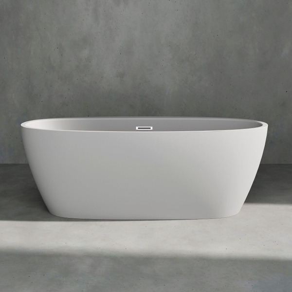 Акриловая отдельностоящая ванна Метида 150х80х60 + слив ClickClack ...