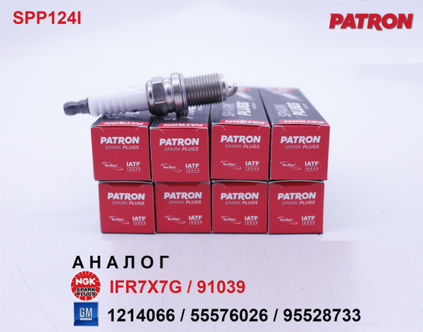Комплект свечей зажигания PATRON SPP124I_8 - купить по выгодным ценам в ...