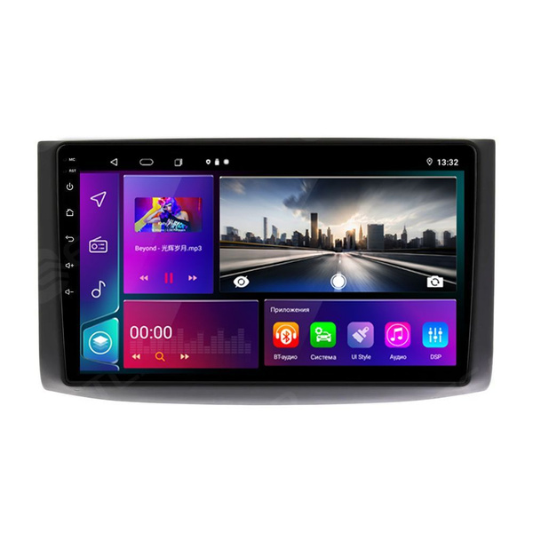 ETCAR Автомагнитола, диагональ: 9", 2 DIN, 6ГБ/128ГБ - купить с ...