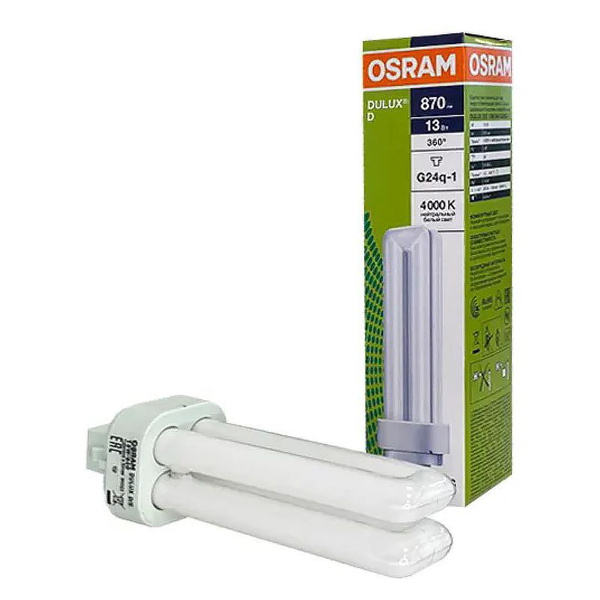 Люминесцентная (энергосберегающая) Лампочка OSRAM G24d-1 U-образная 900 ...