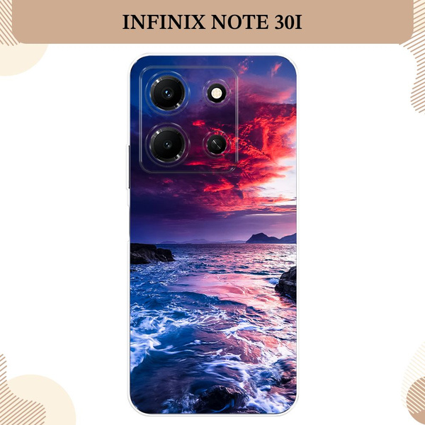 Силиконовый чехол на Infinix Note 30i / Инфиникс Нот 30i, Волны 1 ...