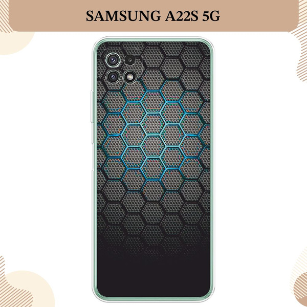 Силиконовый чехол на Samsung Galaxy A22s 5G / Самсунг А22s 5G Бирюзовые ...