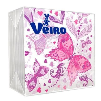 Veiro Салфетки бумажные Бабочки, 50л в уп - купить с доставкой по ...