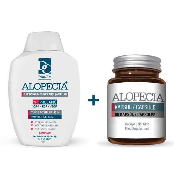 Набор против выпадения волос Шампунь Alopecia IGF Procapil + Витамины в ...