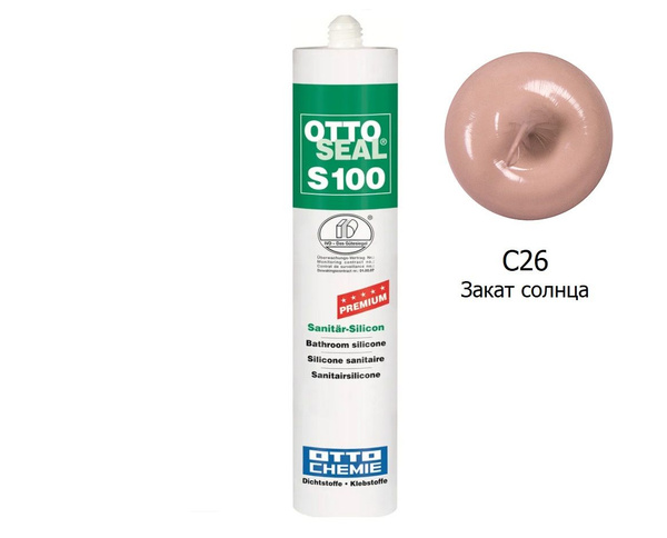 Силиконовый Герметик OTTO CHEMIE, Для плитки, розовый - купить по ...