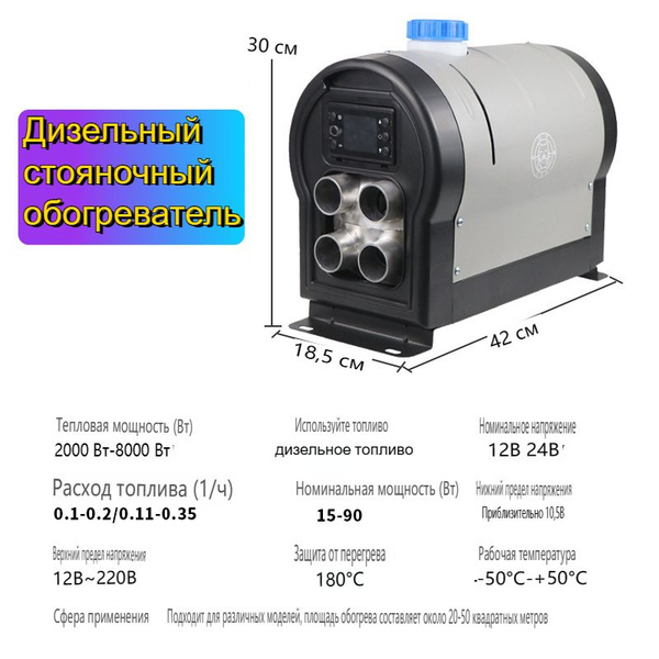 Автономный дизельный обогреватель, отопитель купить c доставкой на OZON ...