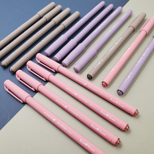 Набор ручек шариковых синих BrunoVisconti "SlimWrite. RIO" 0.5 мм, 5 шт ...