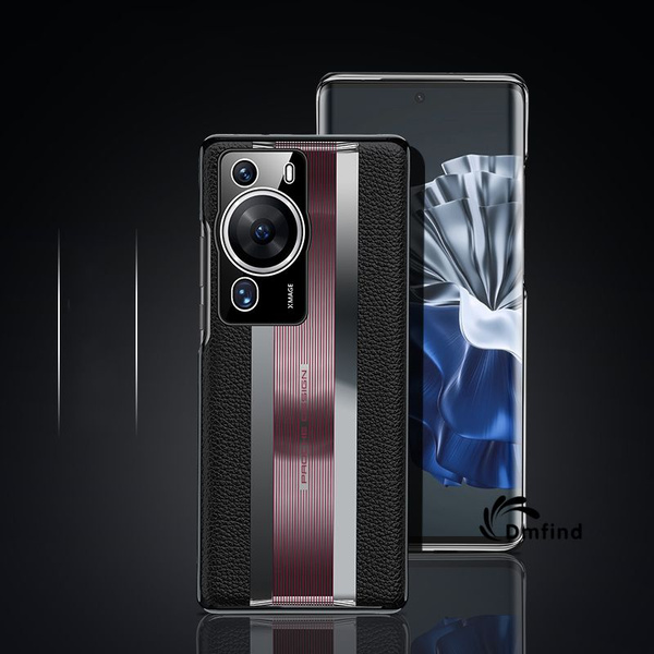 Стильный роскошный кожи чехол для Huawei P60 Pro (Хуавей П60 Про ...