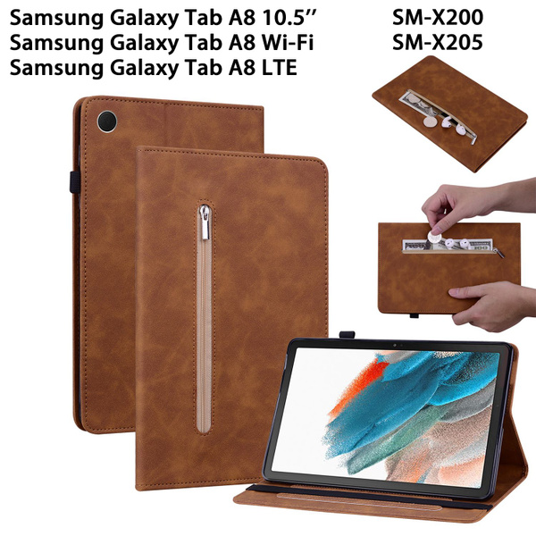 Кожаный футляр подходит к Samsung Galaxy Tab A8 Wi-Fi 10.5'' (SM-X200 ...
