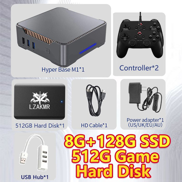 Беспроводная игровая консоль Plug and Play AK3V 128G Win10 2TB Игровая ...
