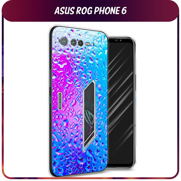 Силиконовый чехол на Asus ROG Phone 6 / Асус Рог Фон 6 - "Капли на ...