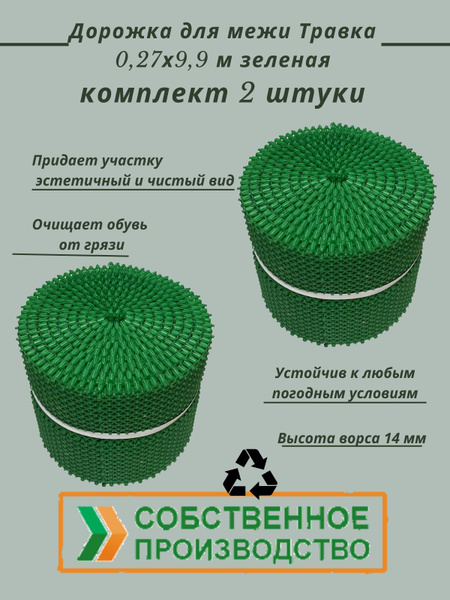 Садовая дорожка Ковропласт Полипропиленх1.4 см купить c доставкой на ...