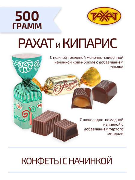 Конфеты Микс Рахат и Кипарис 500 г Казахские - купить с доставкой по ...