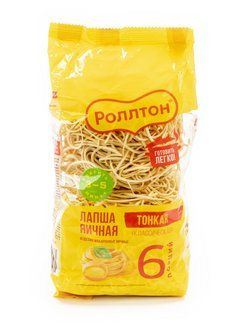 Роллтон Лапша яичная 400гр.*10шт. купить на OZON по низкой цене ...