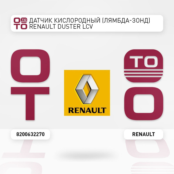 Датчик кислородный (лямбда-зонд) RENAULT Duster LCV - Renault арт ...