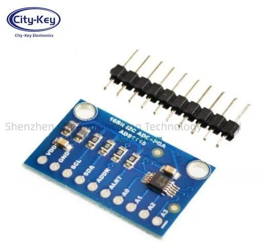 I2C ADS1015 ADS1115 16-битный 4-канальный модуль АЦП с усилителем с ...