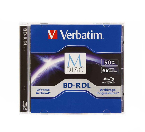 Диски Blu-ray M-DISC Verbatim 43845 BD-R DL 50gb 1шт Box купить на OZON ...