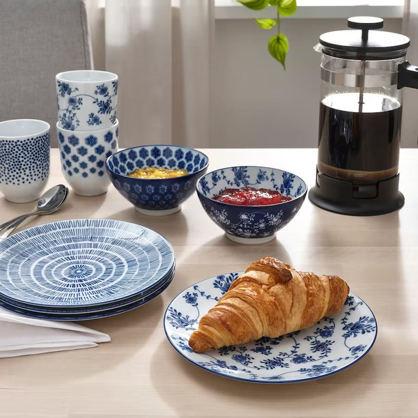 Набор тарелок IKEA, Керамика, диаметр 18 см купить c доставкой на OZON ...