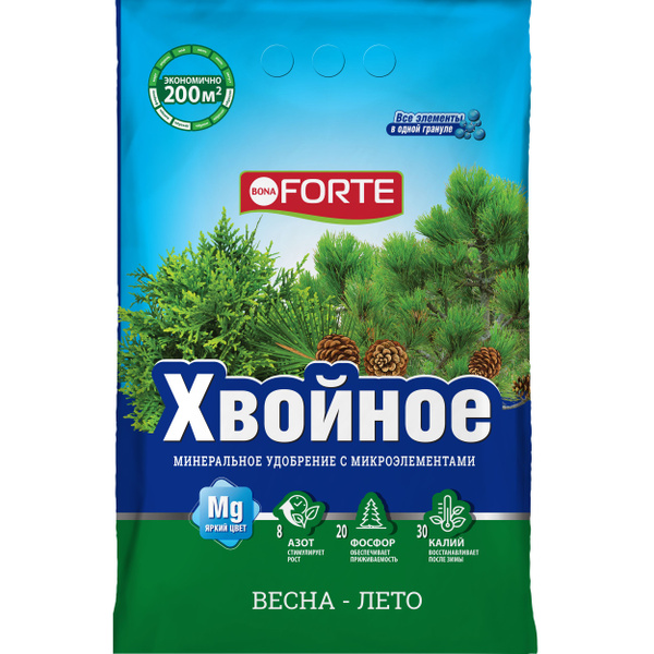 Удобрение ХВОЙНОЕ гранулированное с микроэлементами Bona Forte Бона ...
