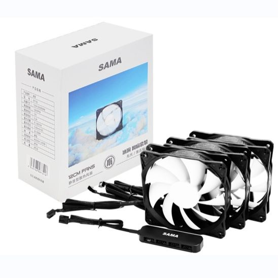 Компьютерный вентилятор SAMA Case Fans SF100 Black - купить кулер по ...