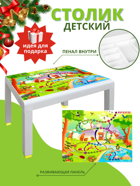 Стол Пенал ИГРА, парта, детский раздвижной пластиковый, столик ...