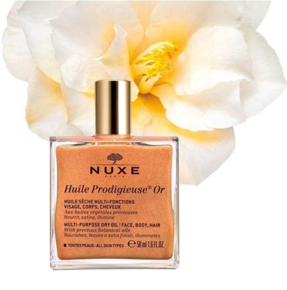 NUXE Золотое масло для лица, тела и волос Huile Продижьез Or Multi ...