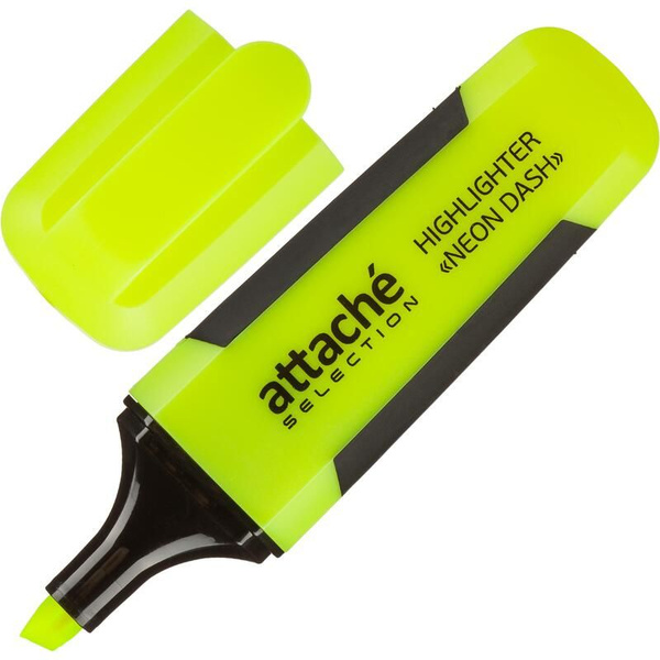 Текстовыделитель Attache Selection Neon Dash желтый (толщина линии 1-5 ...