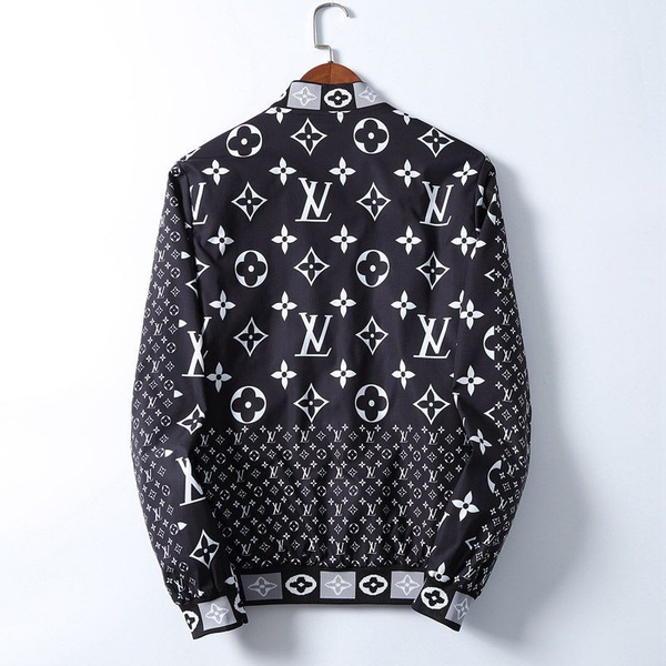 Пальто Louis Vuitton, На любой сезон, размер 50, цвет черный, белый ...