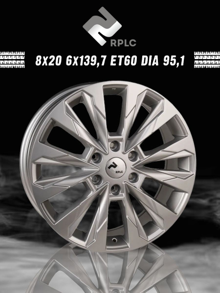 Колесный диск RPLC 20x8" PCD6x139.7 ET60 D95.1 Литой - купить по ...