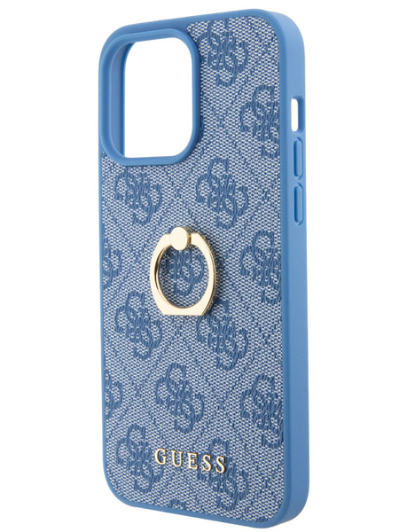 Чехол Guess PU Ring на Apple iPhone 15 Pro / для Айфон 15 Про с защитой ...