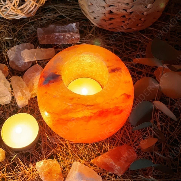 Подсвечник ОЧАГ из Гималайской соли 800-1200 г СОЛОЧАГ - купить по ...